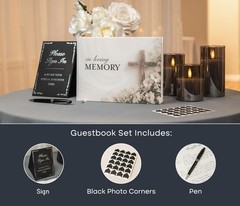 Modern Album Designs Cross Hardcover Funeral – 9.5 X 7 Celebration Of