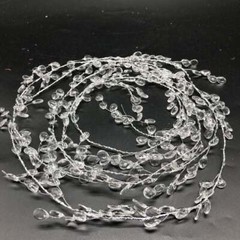 1.5M Acrylic Crystal Beads Curtain Garland Branch String Party Wedding Decor