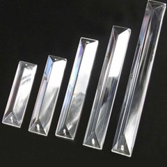 10Pcs One Hole Clear K9 Crystal Prisms Chandelier Lamp Parts Party Decorations