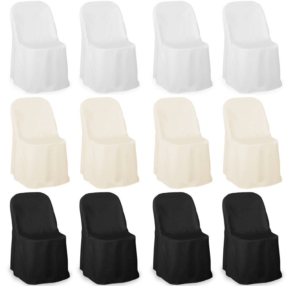 100 Wedding/Party Folding Chair Covers – Polyester Cloth