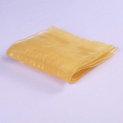 Set of 100 Organza Sheer Chair Sashes Bow Ties 7×108 in for Wedding Party (Gold)