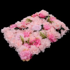12pcs Artificial Flower Wall Panels Wedding Backdrop 60x40CM (each) Pink
