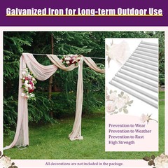 Wedding Party Backdrop Stand Pipe Kit 6x3m carbon steel Pole Curtain Frame