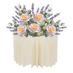 10*Foldable Cardboard Centerpiece Display Cylinder Flowers Stand Columns Display