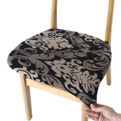 Stretch Seat Covers for Dining Chairs Wedding Banquet Chair Cushion Slipcovers