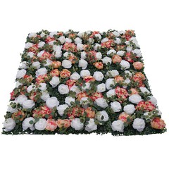 6*Artificial Flower Wall Panel Faux Rose Panel Wedding Backdrop Venue Decoration
