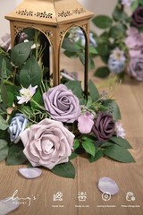 Ling’s moment 6Pack 2ft Artificial Flowers Garland Dusty Rose Lantern Flower …