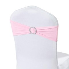 30pcs Spandex Stretch Chair Sashes Bows for Wedding Reception- Universal Elas…