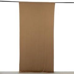 5 ft x 10 ft TAUPE 4-Way Stretch Spandex Divider Backdrop Curtain Party Wedding