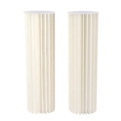 2Pcs Honeycomb Cardboard Centrepiece Vase, Foldable Floral Dessert Display Stand