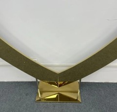 Heart Mirror Gold Wedding Backdrop – Cupid Arch Metal Stand