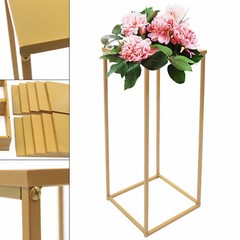 10Pcs Gold Iron Metal Flower Stand Pedestal Centerpiece for Weddings