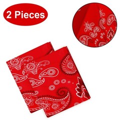 PHOGARY 2 Pieces Western Party Tablecloth, Bandana Cowboy Themed Disposable T…