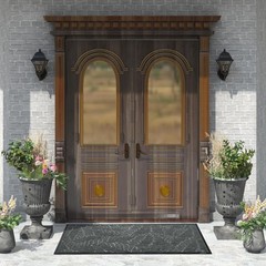 Yimobra Front Door Mat Outdoor Indoor, 60×36 All-Season Waterproof Welcome Ma…