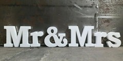 Lettering “Mr & Mrs” letters 30-50 cm proposal engagement wedding display