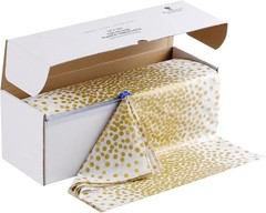 54 Inch X 300 Feet Plastic Table Cloths W/ Cutter Box White Disposable Table