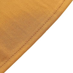6 ft GOLD Matte Fitted Spandex Round Top Arch Backdrop STAND COVER Party