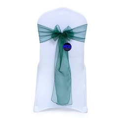 MDS Pack of 100 PCS Organza Chair Sashes Wider Dining Chair Bows Ribbon Tie B…