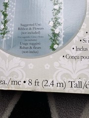 Amscan Lighted Wedding Archway 8 ft White Indoor/Outdoor 150 Lights Floral Theme