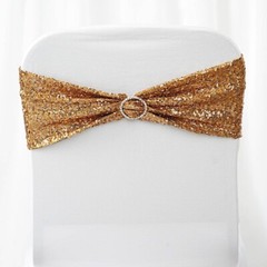 75 Spandex Sequined CHAIR SASHES Ties Wraps Wedding Party Decorations SALE