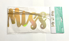 Gold Foil Letter Banner “MISS TO MRS.” Bachelorette Bridal Party *COMBINED SHIP!