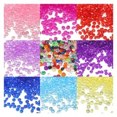 1000pcs 4.2mm Acrylic Diamond Crystal Bling Transparent For Wedding Party Decora
