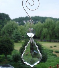 10Pcs 50mm Crystal Prism Clear Lamp Chandelier Hanging Wedding Decoration Hooks