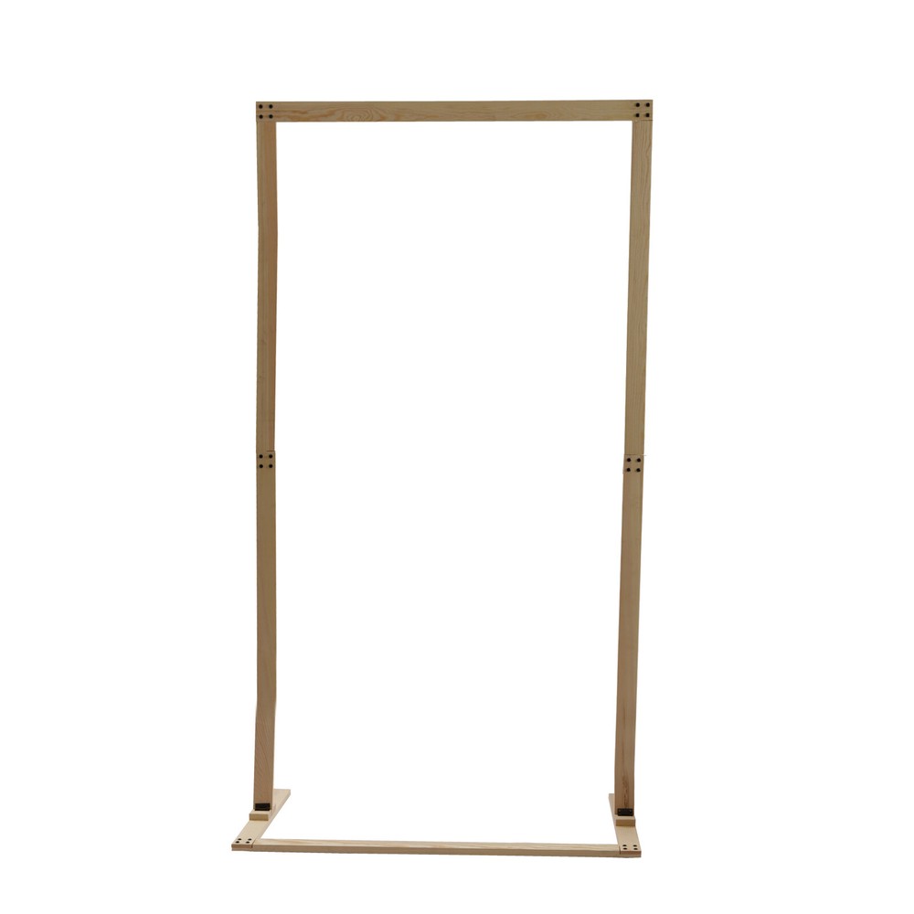 Wood Wedding Arch Polygonal Ceremony Arch Backdrop Flower Stand 7/7.2/7.6/8.2FT