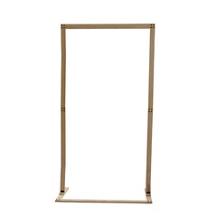 Wood Wedding Arch Polygonal Ceremony Arch Backdrop Flower Stand 7/7.2/7.6/8.2FT