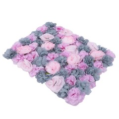 6pcs Artificial Flower Walls 3D Silk Rose Wall Backdrop Decor for Wedding Party