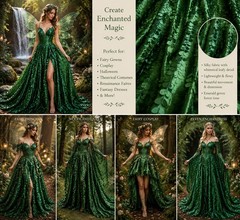 Round Green Leaf Drape Backdrop Enchanted Forest Fairy Wedding Event Deco 10 Ft