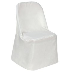 100 IVORY Polyester FOLDING CHAIR COVERS Wedding Party Banquet Event Decorations