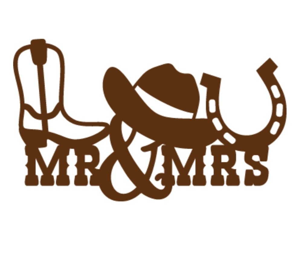 Vinyl Diy Wedding Decoration Diy Sign “Mr & Mrs” Country Wedding