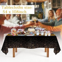 Childom 3 Pack Graduation Tablecloth,Graduation Party Decorations 2025,Black …