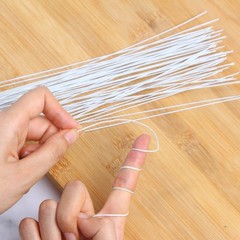 DECORA 18 Gauge White Floral Stem Wire 16 inch,50/Package AD037S1P50F
