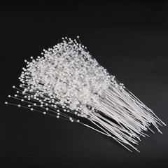 100 Stems Pearl Sticks Beading on Wire Stems for DIY Garland Bridal Wedding Pear