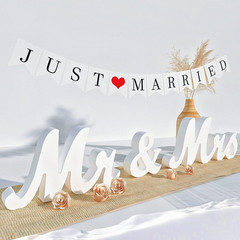 Mr and Mrs Sign for Wedding Table,Large White Mr and Mrs Sign,Wooden Letters,Mr