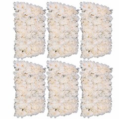40x60cm Artificial Fake Flower Wall Panel Banquet Wedding &Party Decor 6pc