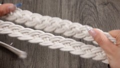 Handfasting Cord 68 Inch Ivory White Wedding Lasso for Ceremony Rustic Cotton