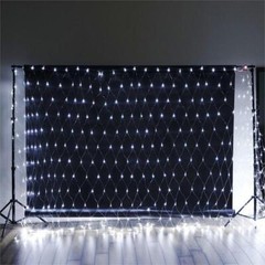 20 ft x 10 ft White LED LIGHTS Backdrop Wedding Party PhotoBooth Decorations