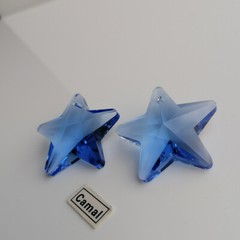 10PCS 29mm Star 6Color Crystal Prisms Pendants Bead SunCatcher Charms Ornament