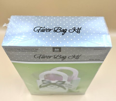 Amscan Favor Bag Kit 50 Bags, Ribbons & Tags All Occasions Factory Sealed