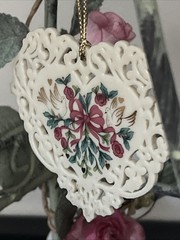 Wedding Lantern Patina Metal Cage Candle Holder w/Roses Shabby Chic Cottage