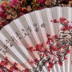 Giant Decorative Folding Wall Fan Bamboo Chinese Style Wedding Backdrop Decor