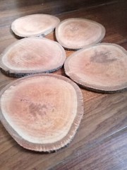 21cm natural tree trunk wood slice craft wedding table centre piece decoration 