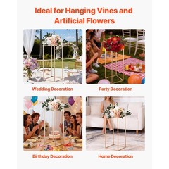 Uimoso Elegant 10PCS 23.62-inch Column Flower Stand for Weddings and Home Decor
