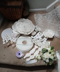 Wedding Decor , Perfect For A Budget Wedding ,Invitations , Bouquet -Lot Misc