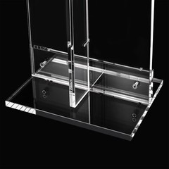 Modern Clear Acrylic Rectangular Flower Stand Wedding Centerpiece for Party
