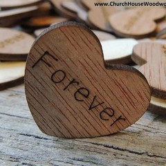 Unfinished Wood Heart Craft Embellishments Party Table Scatter DIY