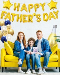 50 pcs Happy Father’s Day Balloon Set Decorations for Party, Pack of Father’s…